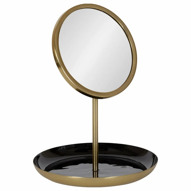Best Pirce 💯 Uniek Laranya Tabletop Mirror, Black/Gold 11x15 🎁 1 Best Pirce 💯 Uniek Laranya Tabletop Mirror, Black/Gold 11x15 🎁