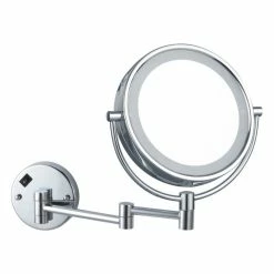 Hot Sale ๐ Nameeks Glimmer Round Double Sided 5x Makeup Mirror, Polished Chrome Finish โ๏ธ