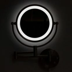 Top 10 💯 American Imaginations 20.83-in. Round Stainless Steel Wall Mount Magnifying Mirror 😍 -bathroom mirrors Shop 8e81ef1500dbacc9 2108 w800 h800 b0 p0