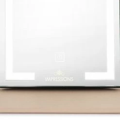 Flash Sale 💯 Impressions Vanity Company Liane V. Touch Pad Mini LED Makeup Mirror, Beige ✨ -bathroom mirrors Shop 91d18b9201df2c95 0062 w800 h800 b0 p0