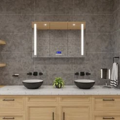 Flash Sale 🔥 Alfi Trade ALFI Polished Chrome Square 8" 5x Magnifying Mirror With Light ⌛ -bathroom mirrors Shop 97310bfe00d2ce19 5458 w800 h800 b0 p0