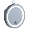 New 👍 Bodico Strong Suction Cosmetic Mirror With LED Lights, 7.75 Inches, Silver 😀