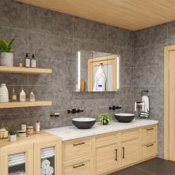 Flash Sale 🔥 Alfi Trade ALFI Polished Chrome Square 8" 5x Magnifying Mirror With Light ⌛ -bathroom mirrors Shop c031860500d2ce19 5458 w800 h800 b0 p0