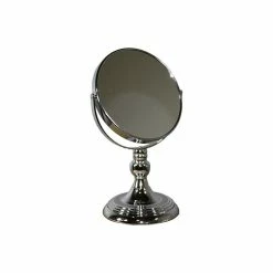 Brand new 🛒 HomeRoots Vintage Pedestal Chrome 5X Magnification Vanity Mirror 😉