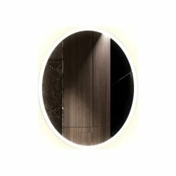 Outlet ✔️ Ketcham Medicine Cabinets/Fred Silver & Company Ellipse Oval LED Mirror, 24"x36"x1.75" 🎁