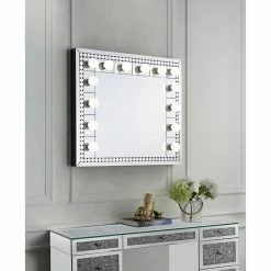 Cheapest 🔥 Acme Furniture ACME Farai Wall Decor In Mirrored And Faux Crystal Diamonds 🛒 -bathroom mirrors Shop c601caf6024d1c3d 3272 w800 h800 b0 p0