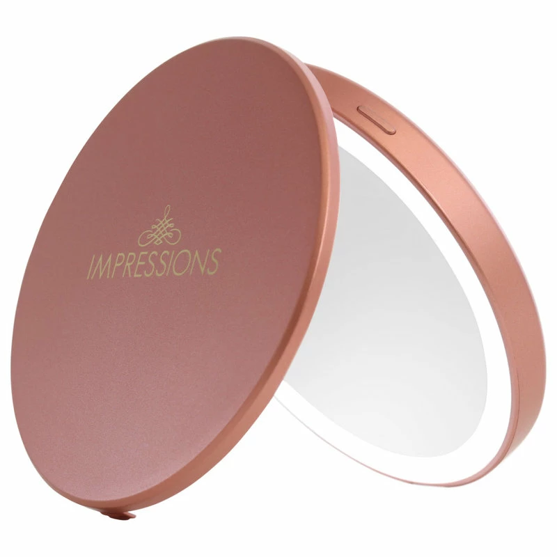 Best deal ๐ฏ Impressions Vanity Company Solar Wireless LED Compact Mirror, Adjustable Brightness, Rose Gold ๐ 1 Best deal ๐ฏ Impressions Vanity Company Solar Wireless LED Compact Mirror, Adjustable Brightness, Rose Gold ๐