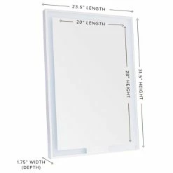 Brand new 👍 Impressions Vanity Company Royale Influence Tall Wall Mount Makeup Vanity Mirror, Smart Touch Mirror ⭐ -bathroom mirrors Shop d14194770efe5c3a 7370 w800 h800 b1 p0