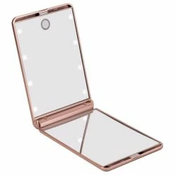 Discount 🎉 Impressions Vanity Company TouchUp Dimmable LED Compact Mirror, Rose Gold 😀