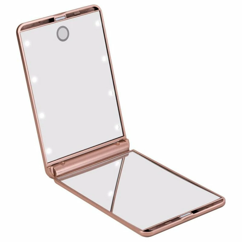 Discount 🎉 Impressions Vanity Company TouchUp Dimmable LED Compact Mirror, Rose Gold 😀 1 Discount 🎉 Impressions Vanity Company TouchUp Dimmable LED Compact Mirror, Rose Gold 😀