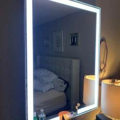 Brand new 👍 Impressions Vanity Company Royale Influence Tall Wall Mount Makeup Vanity Mirror, Smart Touch Mirror ⭐ -bathroom mirrors Shop d351db21017c50c6 7718 w800 h800 b0 p0