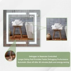 Coupon 🎁 Wellfor Group LLC Recessed/Surface LED Light Mirror Medicine Cabinet Defogger, 30"x30" Double Doors 👍 18 Coupon 🎁 Wellfor Group LLC Recessed/Surface LED Light Mirror Medicine Cabinet Defogger, 30"x30" Double Doors 👍 -bathroom mirrors Shop d401bc0602d8be29 4609 w800 h800 b1 p0