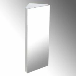 Outlet ⭐ Renovators Supply Manufacturing Corner Wall Mount Medicine Cabinet Stainless Steel Bathroom Cabinet With Mirror ✨