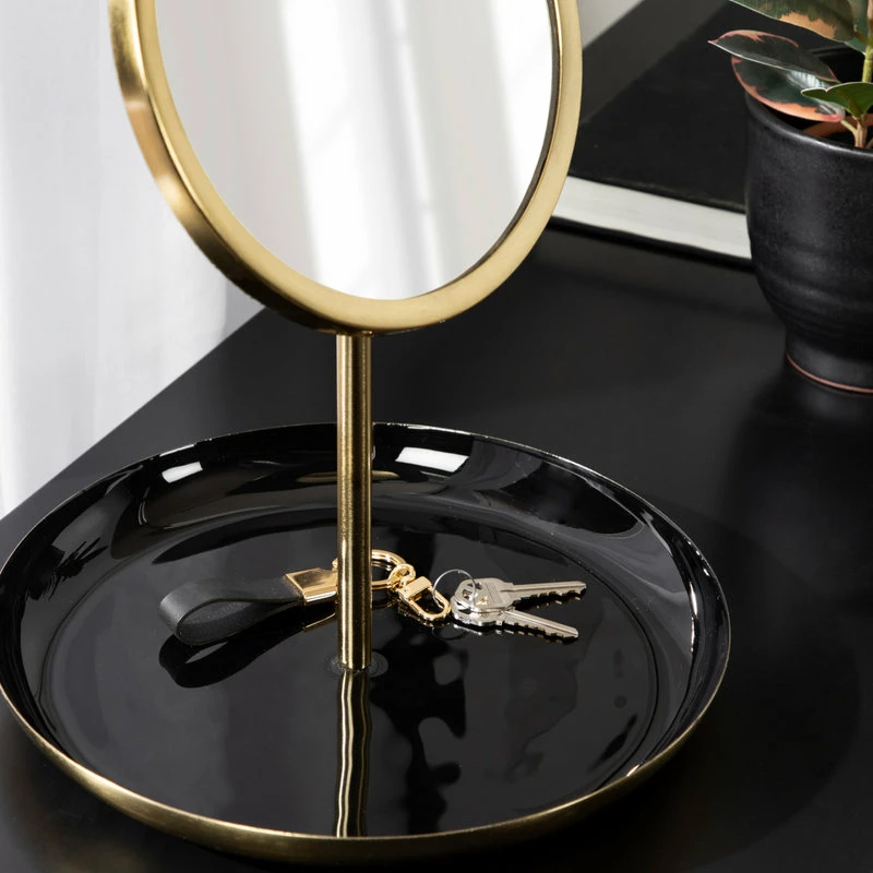 Best Pirce 💯 Uniek Laranya Tabletop Mirror, Black/Gold 11x15 🎁 9 Best Pirce 💯 Uniek Laranya Tabletop Mirror, Black/Gold 11x15 🎁 - Image 9