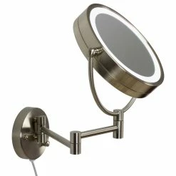 Top 10 💯 American Imaginations 20.83-in. Round Stainless Steel Wall Mount Magnifying Mirror 😍 -bathroom mirrors Shop e931b89200dbacb9 2108 w800 h800 b1 p0