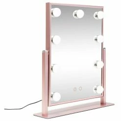 Best Pirce 😉 Impressions Vanity Company Hollywood Touch Duo-Tone LED Makeup Mirror With Touch Sensor Switch, Rose Gold 🛒