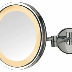 Wholesale 🧨 Jerdon HL1016CL 9.5-Inch LED Halo Lighted Wall Mount Mirror W/ 5x Magnification 😍
