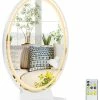 Outlet ✨ Gymax Hollywood Vanity Lighted Makeup Mirror Remote Control 4 Color Dimming ⌛