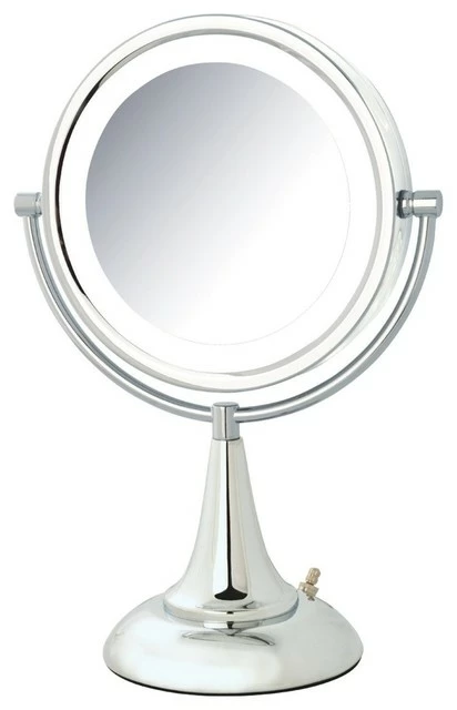 Discount ๐ Jerdon 8.5" LED Lighted Mirror, 8X-1X Mag, Chrome ๐ 1 Discount ๐ Jerdon 8.5" LED Lighted Mirror, 8X-1X Mag, Chrome ๐