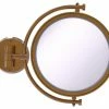 Buy 👍 Allied Brass 8" Wall Mounted Make-Up Mirror 4xMagnification, Brushed Bronze ✔️