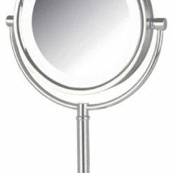 Budget 😉 Jerdon HL8808CL 8.5-Inch Tabletop LED Vanity Mirror With 8x Magnification, Chrom 😀