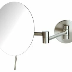 Hot Sale 😀 Jerdon Sharper Image 7.75" Wall Mirror With 5X Mag, Nickel 😀