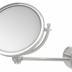 New 😉 Allied Brass 8" Wall Mounted Make-Up Mirror 4xMagnification, Polished Chrome ⌛