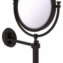Discount 😀 Allied Brass Tribecca Wall Mount Make-Up Mirror 8" Diameter, 4xMagnification, Antique Bronze 😉