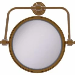 Best Pirce 🌟 Allied Brass Retro Wave Wall Mounted Swivel Make-Up Mirror 8" 4xMagnification, Brushed Bronze ❤️