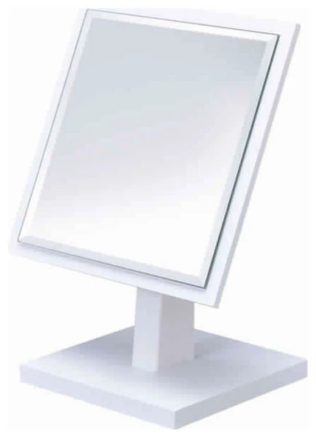 Best reviews of ๐ Benjara Square Makeup Mirror With Wooden Pedestal Base, White And Silver ๐ 1 Best reviews of ๐ Benjara Square Makeup Mirror With Wooden Pedestal Base, White And Silver ๐