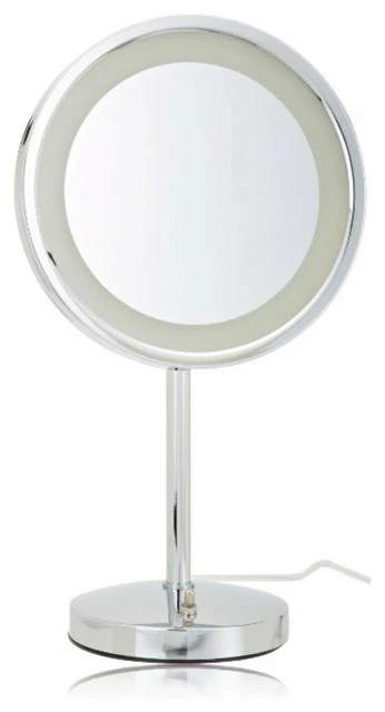 Wholesale ๐ Jerdon HL1015CL 9.5-Inch Tabletop LED Halo Lighted Mirror With 5x Magnification ๐ 1 Wholesale ๐ Jerdon HL1015CL 9.5-Inch Tabletop LED Halo Lighted Mirror With 5x Magnification ๐