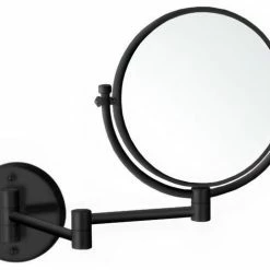 Hot Sale 🎁 Nameeks Matte Black Double Sided Wall Mounted 7x Makeup Mirror ✔️