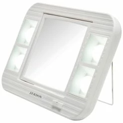 Cheap 🌟 Jerdon LED Lighted Makeup Mirror With 5X-1X Mag 👏