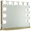 Hot Sale 🤩 Impressions Vanity Company Hollywood Glow Plus Vanity Mirror, Champagne Gold, Frosted Bulbs, Non-Bluetooth ⌛