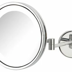 Best deal 🤩 Jerdon 9.5", 5X Mag, LED Wall Mount Mirror, Direct Wire, Chrome 💯