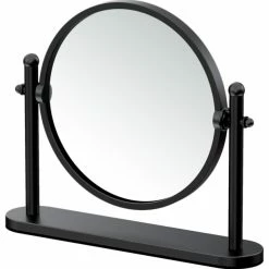 Buy 🥰 Gatco Fine Bathware Coutertop 10.5" Magnification Mirror, Matte Black 🛒
