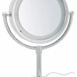Buy ⭐ Jerdon HL745CO 8.5" Tabletop Two-Sided Swivel Halo Lighted Vanity Mirror, Matte ⭐