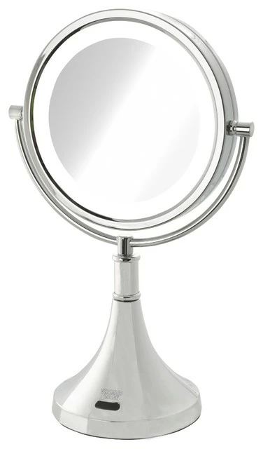 Cheapest 🌟 Jerdon Sharper Image 8.5" Battery LED Lighted Mirror, 8X-1X Mag, Chrome ✔️ 1 Cheapest 🌟 Jerdon Sharper Image 8.5" Battery LED Lighted Mirror, 8X-1X Mag, Chrome ✔️