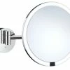 Cheapest 🧨 Smedbo Inc LED Lighted Rechargeable Wall Mounted Make-Up Mirror 7X'S Magnification 🛒