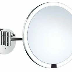 Cheapest 🧨 Smedbo Inc LED Lighted Rechargeable Wall Mounted Make-Up Mirror 7X'S Magnification 🛒